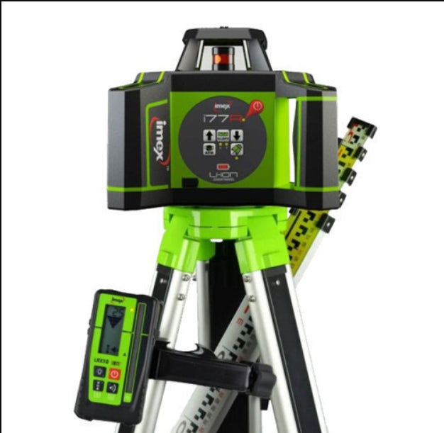 IMEX 600m Red Beam Rotary Laser Level with mm-Receiver 012-I77R