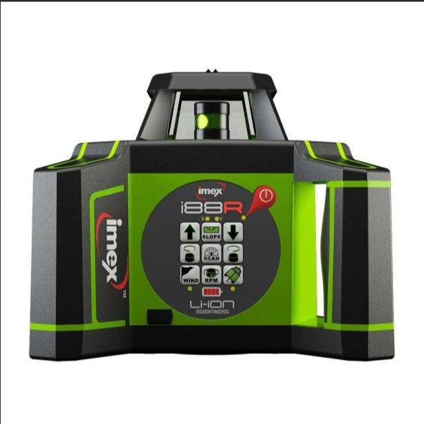 IMEX 400m Red Beam Rotary Laser Level with mm-Receiver 012I66R