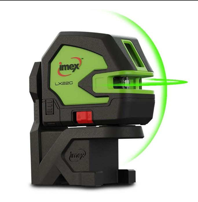 Imex 012-LX22G 5V 5.2Ah Li-ion Cordless Crossline Series II Green Beam Laser